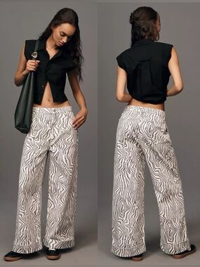 Anthropologie Pilcro Double Hem High-Rise Barrel Jeans 26